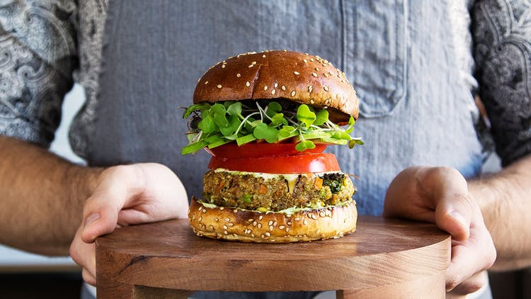receta veggie Burger de quinoa